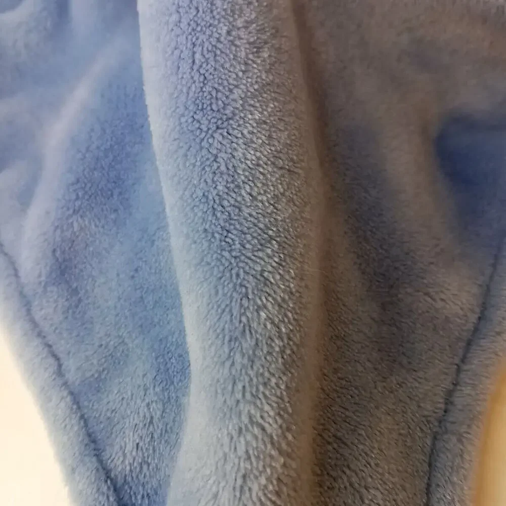 Carters Puppy Dog Baby Lovey Stuffed Toy Brown Blue Security Blanket Fleece - Picture 3 of 6